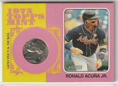 Ronald Acuna Jr. #75M-RA Baseball Cards 2024 Topps Heritage Mint Nickel Prices