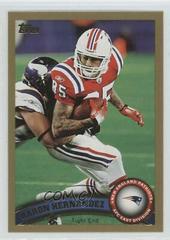 Aaron Hernandez [Gold] #158 Football Cards 2011 Topps Prices
