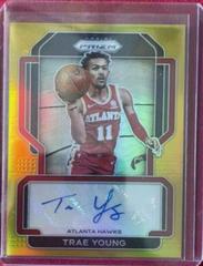 Trae Young [Gold Prizm] #SG-TYG Basketball Cards 2021 Panini Prizm Signatures Prices