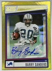 Barry Sanders [Signature Gold Zone] #91 Football Cards 2022 Panini Score Prices