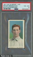 Roger Bresnahan [Blue Background] Baseball Cards 1911 M116 Sporting Life Prices