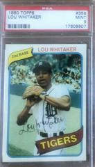 Lou Whitaker #358 Baseball Cards 1980 Topps Prices