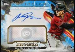 Alek Thomas [Blue Buttons] Baseball Cards 2023 Topps Inception Autograph Patch Prices