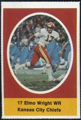 Elmo Wright Football Cards 1972 Sunoco Stamps Prices