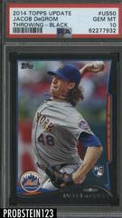 Jacob DeGrom [Throwing Black] #US50 Baseball Cards 2014 Topps Update Prices