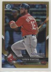Andrew Benintendi [Gold Refractor] #BNR-AB Baseball Cards 2018 Bowman Chrome National Convention Prices