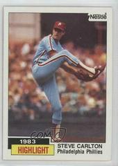 1983 Highlight [Steve Carlton] #1 Baseball Cards 1984 Topps Prices