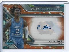 Caleb Love [Orange] #PCS-CLO Basketball Cards 2022 Bowman Chrome University Prime Signatures Prices