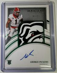 George Pickens [Patch Autograph Emerald] #76 Football Cards 2022 Panini Immaculate Collegiate Prices