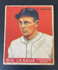 Bernie Friberg #105 Baseball Cards 1933 Goudey Prices