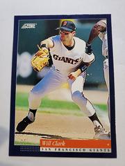 Will Clark #10 Baseball Cards 1994 Score Prices