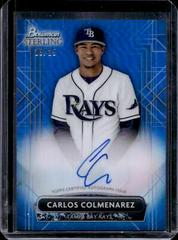 Carlos Colmenarez [Blue] #PA-CCZ Baseball Cards 2022 Bowman Sterling Prospect Autographs Prices