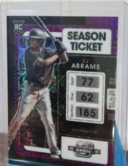 CJ Abrams [Purple Mojo] #12 Baseball Cards 2022 Panini Chronicles Contenders Optic Prices