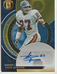 Steve Atwater [Sapphire] #GO-SA Football Cards 2023 Panini Gold Standard Golden Oldies Autographs Prices