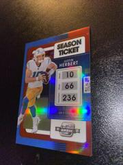 Justin Herbert [Red White Blue] #2 Football Cards 2021 Panini Contenders Optic Prices