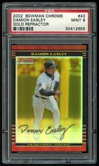 Damion Easley [Gold Refractor] #43 Baseball Cards 2002 Bowman Chrome Gold Prices