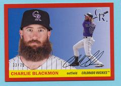 Charlie Blackmon [Red] Baseball Cards 2020 Topps Archives Prices
