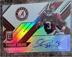Calvin Ridley [Signature] #6 Football Cards 2018 Panini Elite Draft Picks Primary Colors Prices