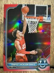 Trayce Jackson Davis [Chrome Red Refractor] #98 Basketball Cards 2021 Bowman University Prices