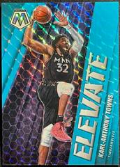 Karl Anthony Towns [Blue Fluorescent] Basketball Cards 2020 Panini Mosaic Elevate Prices