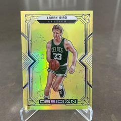 Larry Bird [Yellow] #134 Basketball Cards 2021 Panini Obsidian Prices