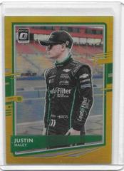 Justin Haley [Gold] #62 Racing Cards 2021 Panini Donruss Nascar Optic Prices