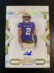 Kyler Gordon [Autograph Gold] #114 Football Cards 2022 Panini Flawless Collegiate Prices