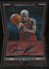 Dennis Rodman [Red] #GA-DRM Basketball Cards 2018 Panini Obsidian Galaxy Autographs Prices