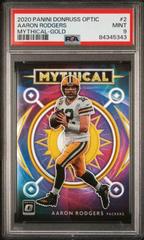 Aaron Rodgers [Gold] #MY-2 Football Cards 2020 Panini Donruss Optic Mythical Prices