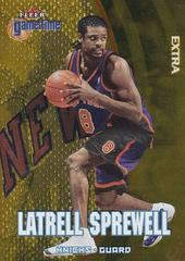 Latrell Sprewell [Extra] #37 Basketball Cards 2000 Fleer Game Time Prices
