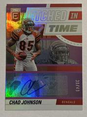 Chad Johnson [Purple] #ET-CJ Football Cards 2022 Panini Donruss Elite Etched in Time Signatures Prices