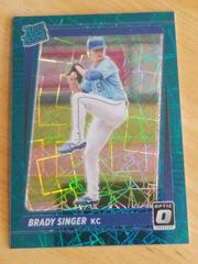 Brady Singer [Teal Velocity] #51 Baseball Cards 2021 Panini Donruss Optic Prices