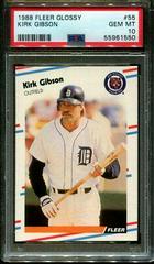 Kirk Gibson #55 Baseball Cards 1988 Fleer Glossy Prices