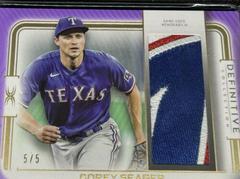 Corey Seager Baseball Cards 2023 Topps Definitive Jumbo Relic Collection Prices