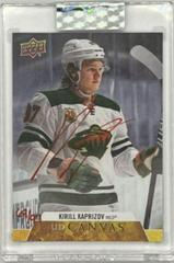 Kirill Kaprizov [Red Ink] Hockey Cards 2020 Upper Deck Clear Cut Canvas Signatures Prices