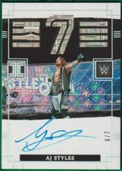 AJ Styles Wrestling Cards 2022 Panini Impeccable WWE WrestleMania Signatures Prices