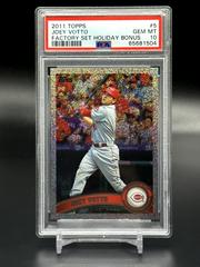 Joey Votto [Holiday Bonus] #5 Baseball Cards 2011 Topps Prices