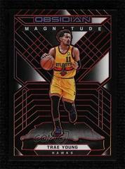 Trae Young [Red] Basketball Cards 2021 Panini Obsidian Magnitude Prices