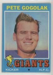Pete Gogolak #167 Football Cards 1971 Topps Prices
