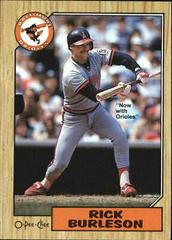 Rick Burleson #152 Baseball Cards 1987 O Pee Chee Prices