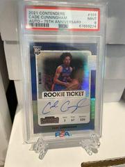 Cade Cunningham [Autograph 75th Anniversary] #101 Basketball Cards 2021 Panini Contenders Prices