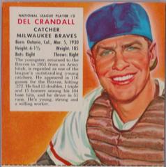 Del Crandall #3 Baseball Cards 1954 Red Man Tobacco Prices