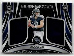Will Levis #4 Football Cards 2023 Panini Spectra Rising Rookie Materials Prices