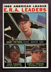 AL ERA Leaders [Peters, Pizarro, Pascual] #2 Baseball Cards 1964 Topps Prices
