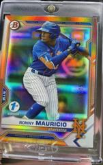 Ronny Mauricio [Orange Foil] #BD-52 Baseball Cards 2021 Bowman Draft 1st Edition Prices