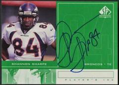 Shannon Sharpe Football Cards 1998 SP Authentic Player's Ink Prices