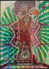 Evan Mobley [Green Swirl] Basketball Cards 2021 Panini Mosaic Prices