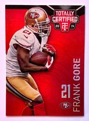 Frank Gore [Mirror Platinum Red] #80 Football Cards 2014 Panini Totally Certified Prices