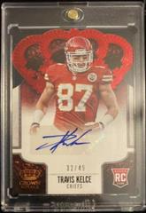 Travis Kelce [Signature Die Cut Red] #194 Football Cards 2013 Panini Crown Royale Prices