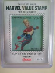 Captain Marvel #VS-7 Marvel 2022 Ultra Avengers Value Stamp Relics Prices